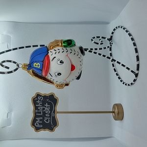 Sewerynski Baseball Ornament Mouthblown Glass Poland Christmas